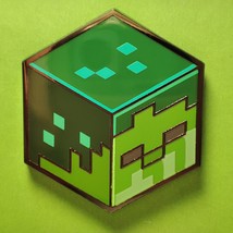 Minecraft Zombie Enamel Pin Official FiGPiN Mini Y36 Rare Collectible Badge - £21.30 GBP
