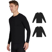 32 Degrees Men&#39;S 2-Pack Performance Lightweight Thermal Baselayer Crewneck Long  - £38.55 GBP