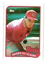 1989 Topps #666 Randy St. Claire Cincinnati Reds - £1.88 GBP