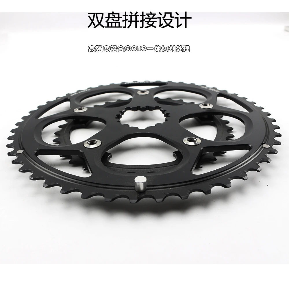 Bike gxp road bike chainring 50 34t chain wheel double disc bicycle crown for 9 10 thumb155 crop