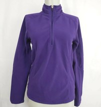 Eddie Bauer womens Purple 1/4 zip Fleece Pullover Jacket size XS - £11.78 GBP
