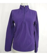 Eddie Bauer womens Purple 1/4 zip Fleece Pullover Jacket size XS - £11.81 GBP