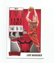 Lauri Markkanen (Bulls) 2018-19 Panini Contenders Red Foil Game Ticket #54 - £3.95 GBP