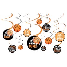 Amscan Basketball Swirl Party Decorations - £11.38 GBP