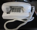 Vintage ITT 255415-MBA-20M White Push-Button Wall Telephone - $39.59