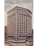 Majestic Building Detroit Michigan MI Postcard to Bennington Iowa A11 - $2.99