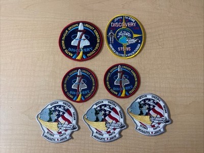 Nasa Patch Lot Of 7 Space Shuttle Discovery STS-95 Vintage CV JD - $17.82