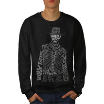 Wellcoda Wild West Cowboy Mens Sweatshirt, Outlaw Gun Casual Pullover Jumper - £23.73 GBP+