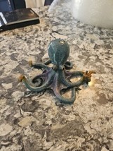 excellent 9&quot; resin blue Octopus figure - $17.82
