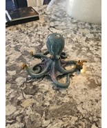 excellent 9&quot; resin blue Octopus figure - £14.01 GBP
