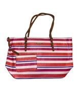 Vegan Leather Nine West Tote Bag Beach Stripes With Wallet Summer Spring... - $25.00