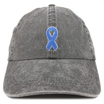 Trendy Apparel Shop Prostate Cancer Awareness Light Blue Ribbon Patch Pigment Dy - £16.07 GBP