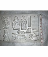 Wilton vintage Sugar Mold Christmas Nativity 2 Panel Set - $658.39 MXN