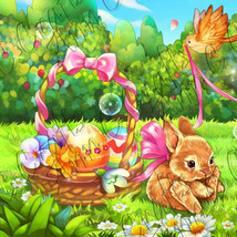 Easter Bunny With Bird Clip Art - $2.49