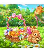Easter Bunny With Bird Clip Art - $3.40 CAD
