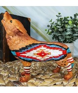 Colorful Tribal Spirit Totem Navajo Diamond Vector Symbol Howling Wolf F... - $484.93 MXN