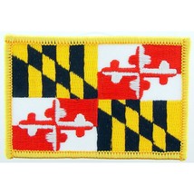 Maryland State Flag Patch 2 1/2&quot; x 3 1/2&quot; - £7.14 GBP