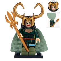 Lady Loki Marvel Comics Super Heroes Lego Compatible Minifigure Blocks Toys - £2.35 GBP