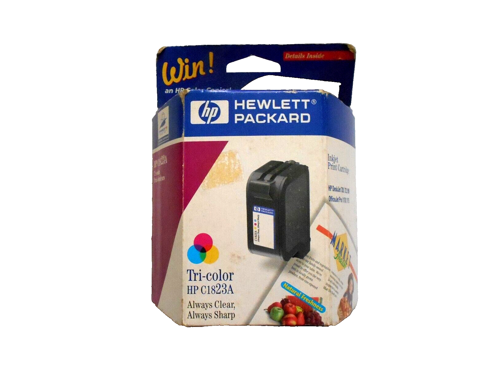Hewitt Packard Tri-color C1823A Inkjet Print Cartridge - $8.90
