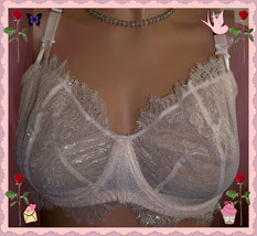 36D Shine Pink Silver Bridal Wicked Uplift Push Up Wo Pading Victorias Secret Bra - £29.90 GBP