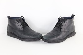 Cole Haan GrandEvolution Mens Size 10 Distressed Leather Chukkas Boots Black - $59.35