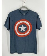 Marvel Comics Captain America Mens T Shirt Size M Blue Short Sleeve Tee - $21.73 CAD