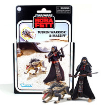 Kenner Star Wars The Book of Boba Fett Tusken Warrior &amp; Massiff 3.75&quot; Figure MIB - $16.88