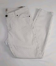 Fossil Womens Size 29 Pencil Striped Stretch Pants 32x26 Measured - $18.69