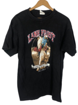 Vtg Lane Frost T Shirt Large RARE Rodeo Star Winterland Graphic Single Stitch - £73.08 GBP