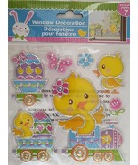 3D Metallic Easter Window Mirror Stickers Clings   &#39;Easter Egg Chick Tra... - $2.99