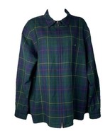 Vintage Pendleton 100% Wool Green Tartan Plaid Zip Jacket USA Women’s M - $67.50