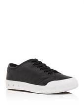 Rag &amp; Bone women&#39;s standard issue leather sneaker in Black - size 35 - £72.54 GBP