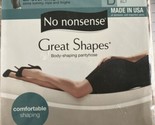 No Nonsense Great Shapes BEIGE MIST Sheer Pantyhose All-Over Shaper Size... - $12.19
