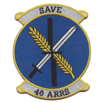 4.5&quot; AIR FORCE 404TH AEROSPACE RESCUE &amp; RECOVERY SAVE EMBROIDERED PATCH - £23.17 GBP