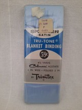 NIP VTG Skinner Satin Trimtex Blanket Binding Trim Acetate 4 1/2 Yds Color Copen - £8.38 GBP