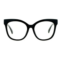 Super Oversized Clear Lens Glasses Womens Butterfly Frame Eyeglasses - £14.08 GBP+