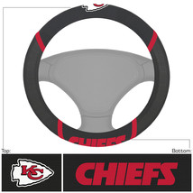 Kansas City Chiefs Steering Wheel Cover Mesh/Stitched - $1,043.65 MXN