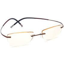 Silhouette Eyeglasses 7581 40 6052 Titan Brown Rimless Frame Austria 52[]19 145 - £220.32 GBP