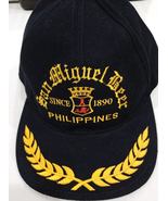 San Miguel Beer Gold Thread on a Black Cotton ball cap - $25.00