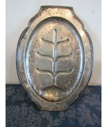R H Macy Footed Meat Platter 19&quot; Silver Serving Tray Chatsworth - €64,61 EUR