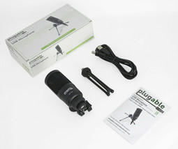  Cardioid Condenser Mic Tripod Mounted USB-VOX Plugable USB Studio Microphone - £59.91 GBP