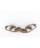 Vintage Birkenstock Womens 7 Distressed Floral Flower Buckle Strap Sanda... - $59.35