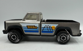 VINTAGE TONKA PICKUP TRUCK 7&quot; GREY PRESSED STEEL Made in USA - $13.07