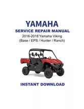 2016-2018 Yamaha Viking (Base / EPS / Hunter / Ranch) Service Repair Manual - €6,94 EUR