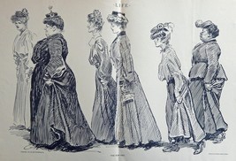 Charles Dana Gibson, this is an actual 1905 Life magazine page. illustration,the - £14.28 GBP