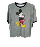 Disney Mens Shirt T Shirt Size XL 46/48 Gray Short Sleeve Mickey Mouse S... - £28.61 GBP