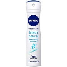 NIVEA Deodorant for women Fresh Natural 150ml pack Deo Spray Perfume lon... - $12.95
