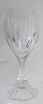 Vintage Mikasa Solid Crystal Clear Cut Ribbed Wine Glass Made In France - £23.59 GBP