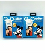 Disney Mickey Mouse Selfie Ring LED Light For Cellphone Phone 2 Pack - £14.78 GBP
