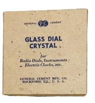 Vtg General Cement 2 1/2” Round Convex VTF Clock Replacement Glass Dial Crystal - £9.64 GBP